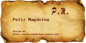 Peltz Magdolna névjegykártya